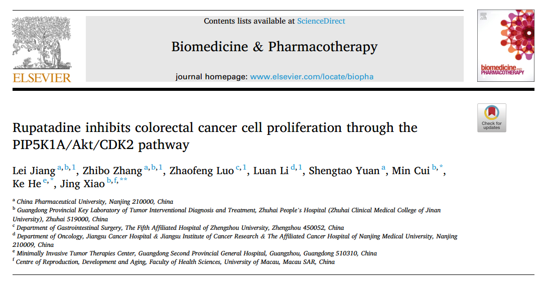 Literature Review“Rupatadine inhibits colorectal cancer cell proliferation -KMD Bioscience.png